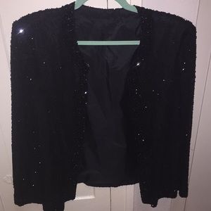 Black beaded jacket